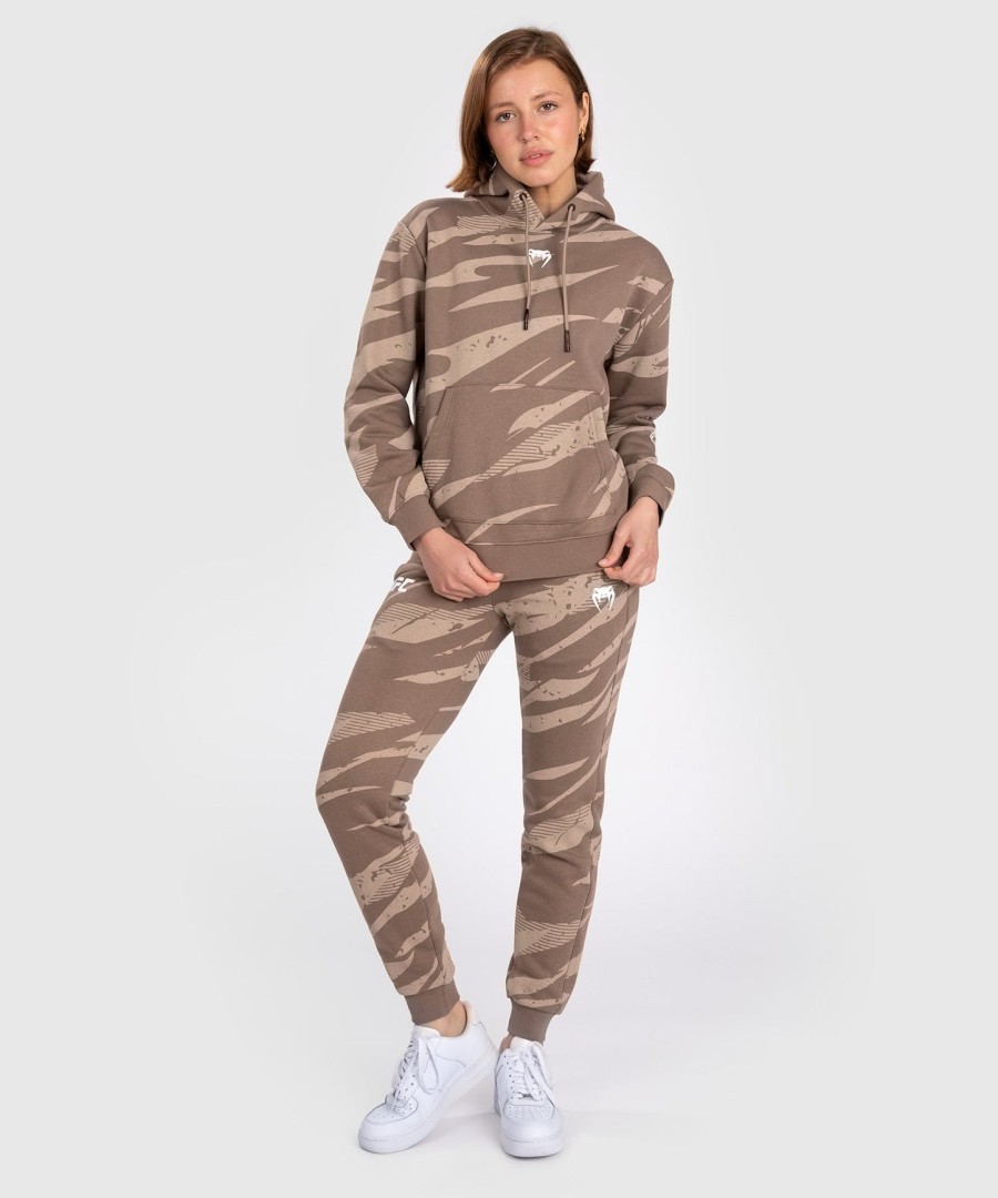 bluza z kapturem damska ufc adrenaline by venum fight week w kolorze desert camo