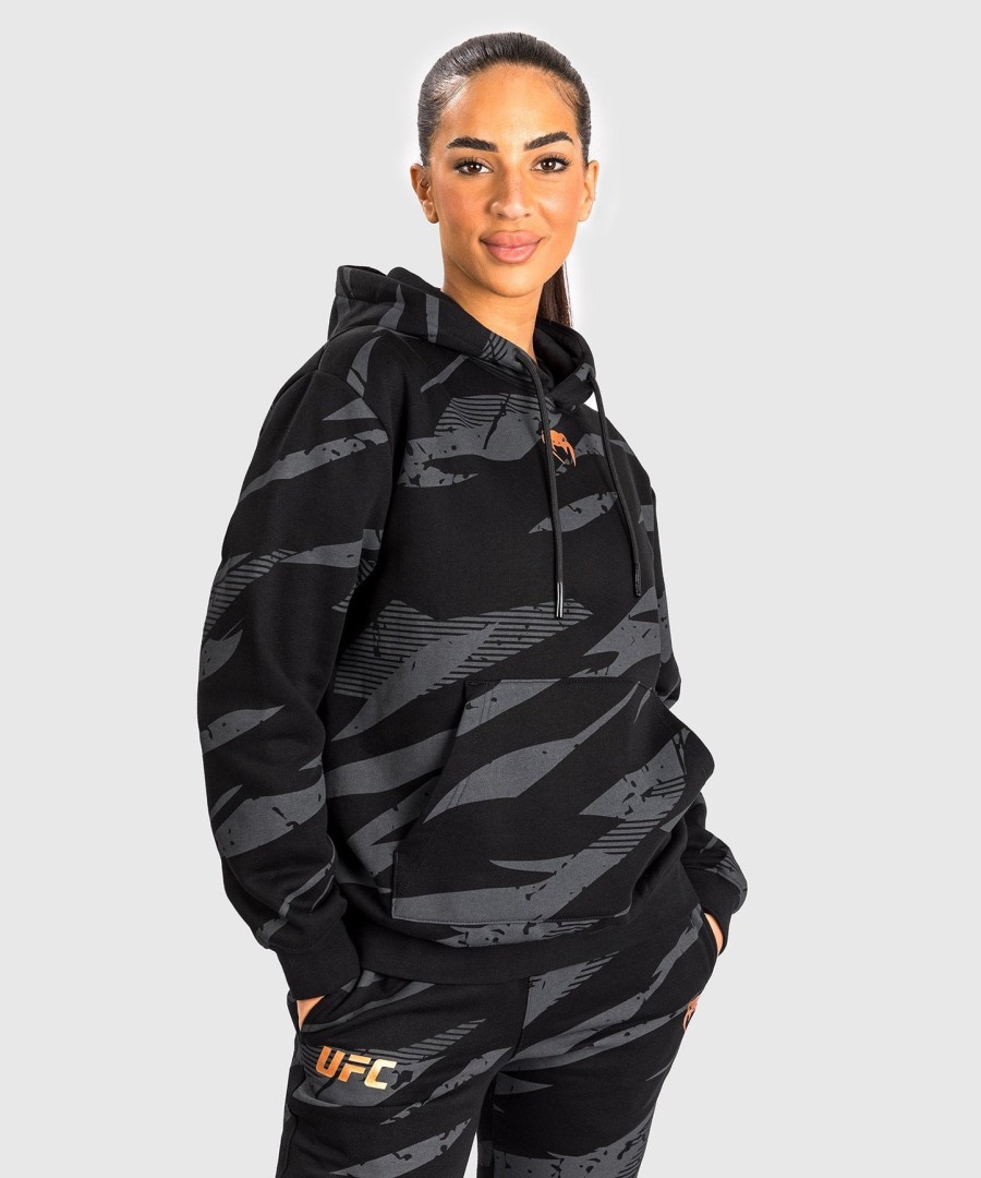 bluza z kapturem damska ufc adrenaline by venum fight week – urban camo