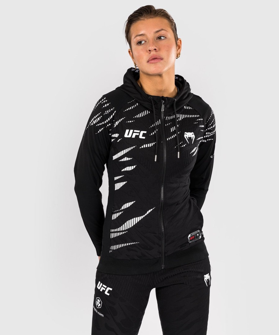 bluza z kapturem ufc fusion by venum authentic fight night women walkout – czarna