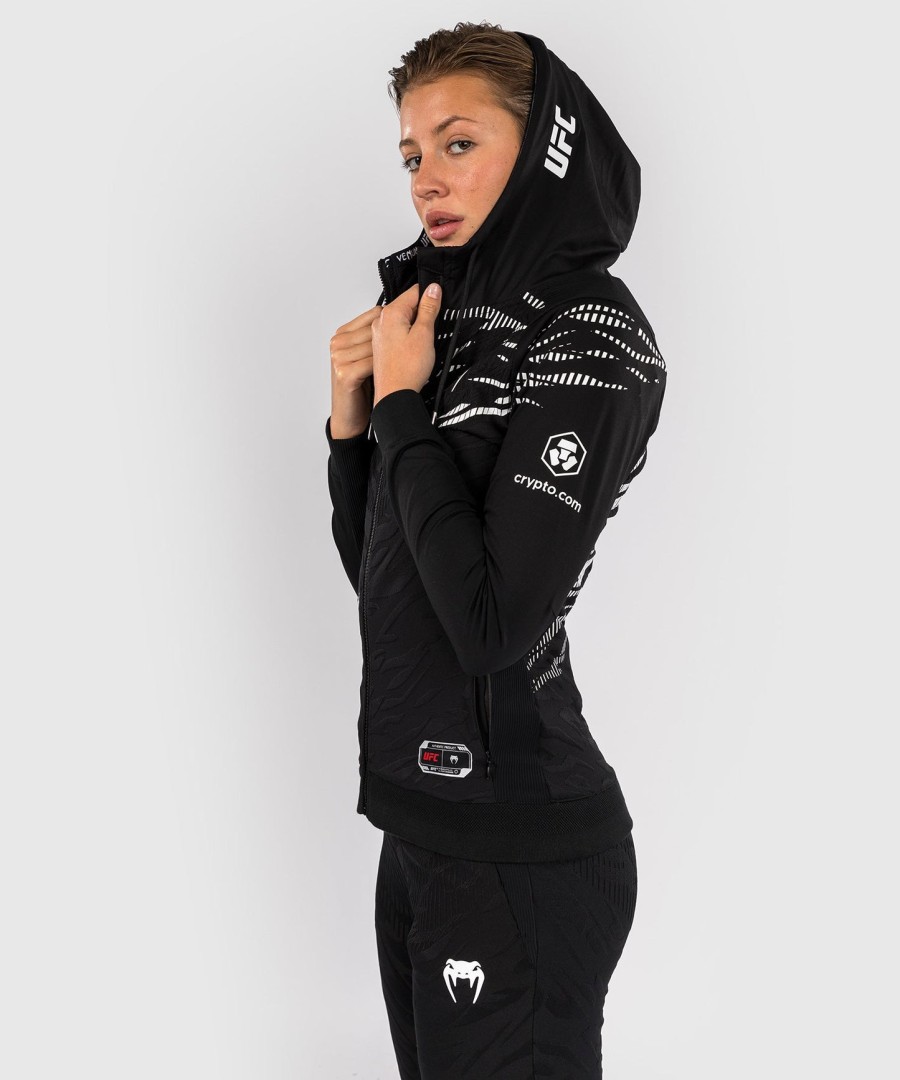 bluza z kapturem ufc fusion by venum authentic fight night women walkout – czarna