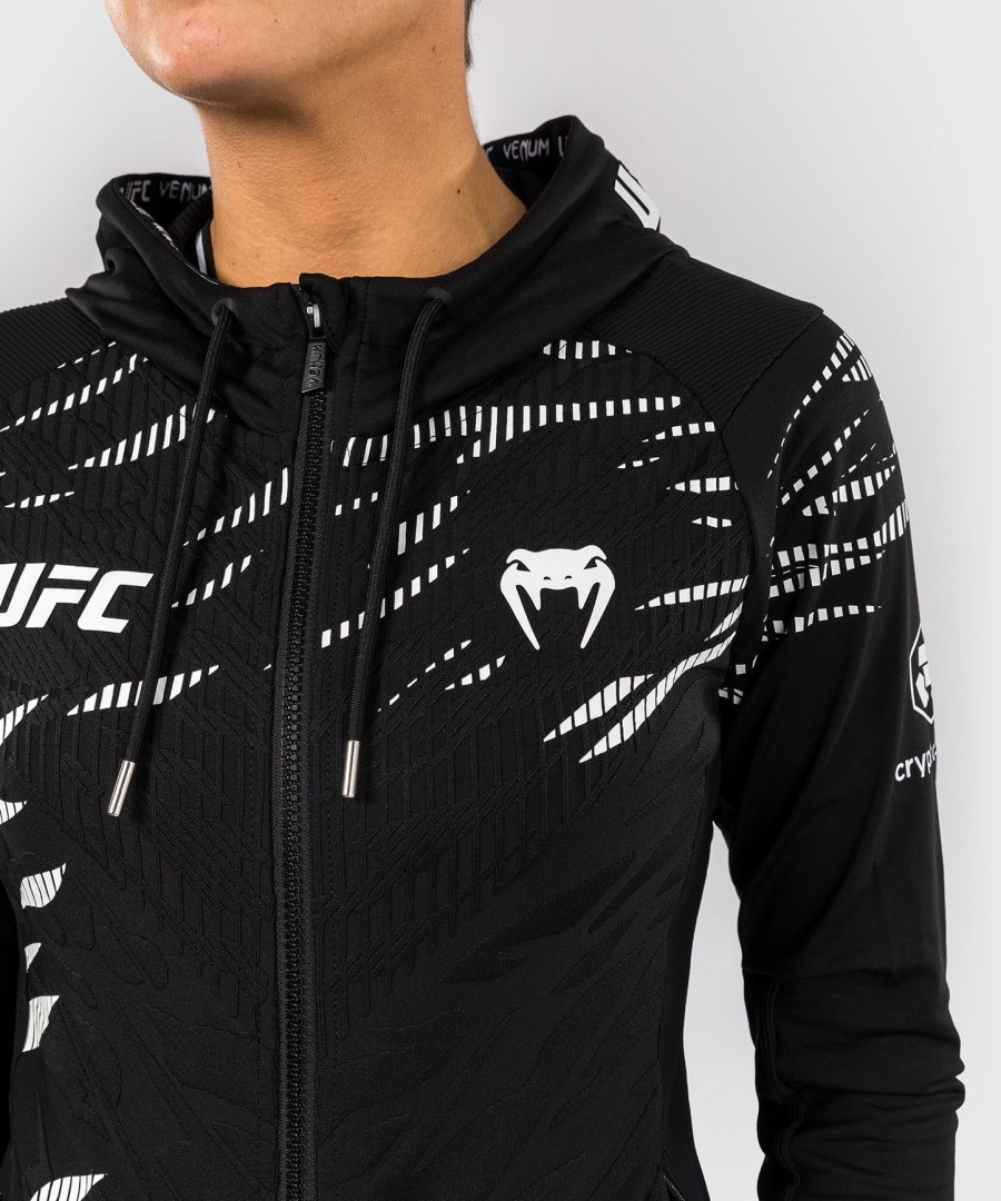 bluza z kapturem ufc fusion by venum authentic fight night women walkout – czarna