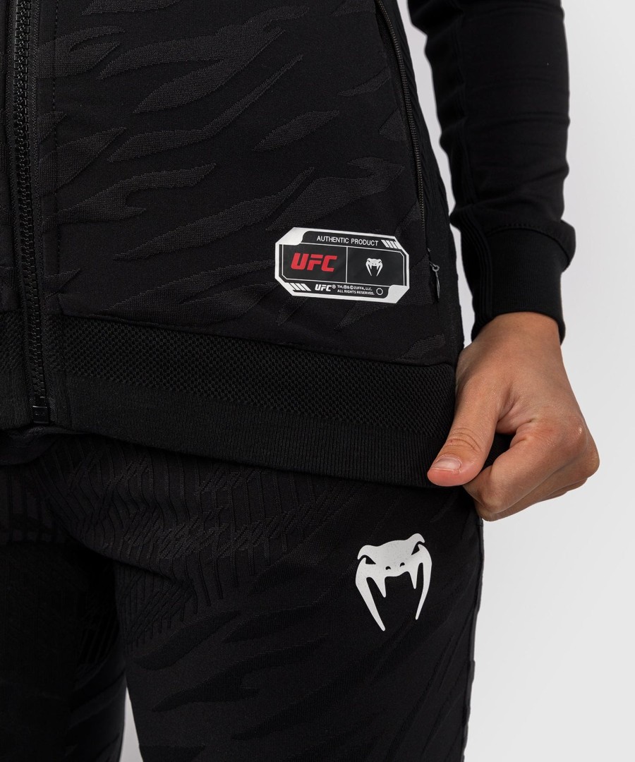 bluza z kapturem ufc fusion by venum authentic fight night women walkout – czarna