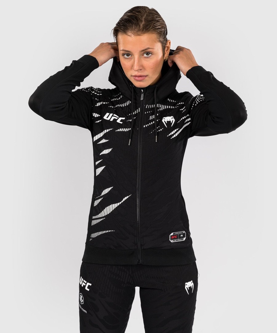 bluza z kapturem ufc fusion by venum authentic fight night women walkout – czarna