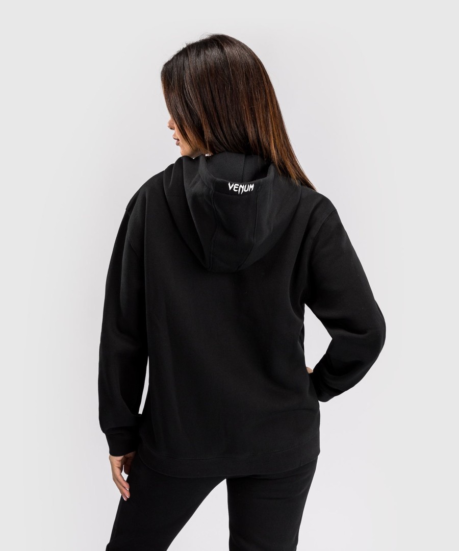 bluza z kapturem ufc fusion by venum damska replika na zamek – czarna