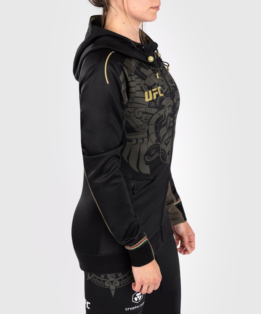 bluza z kapturem noche ufc by venum authentic fight night women walkout – czarna