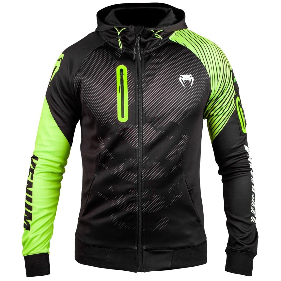 bluza z kapturem venum training camp 2.0 – czarnaneożółta