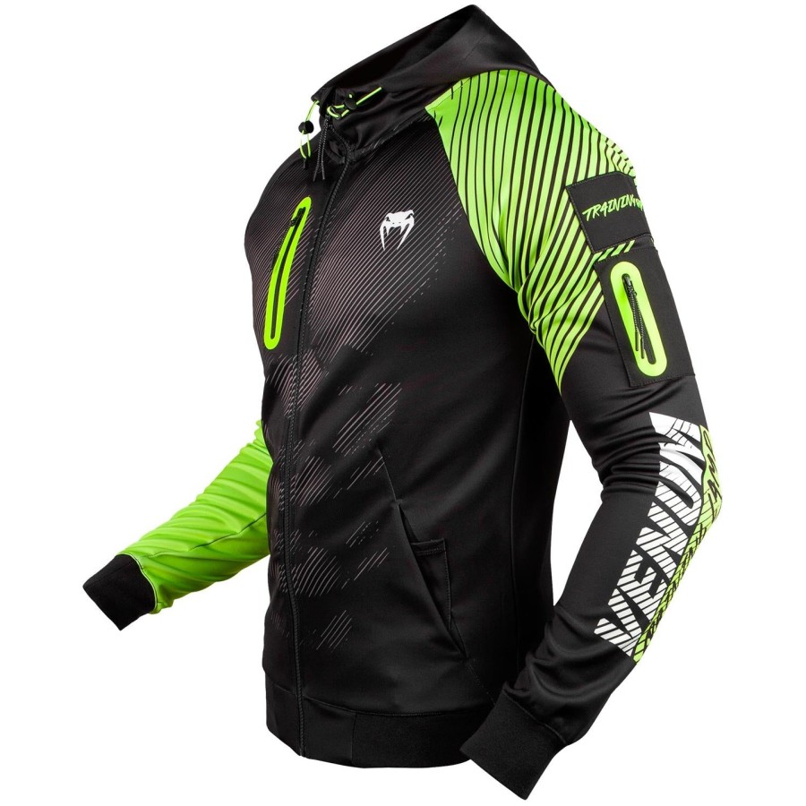 bluza z kapturem venum training camp 2.0 – czarnaneożółta