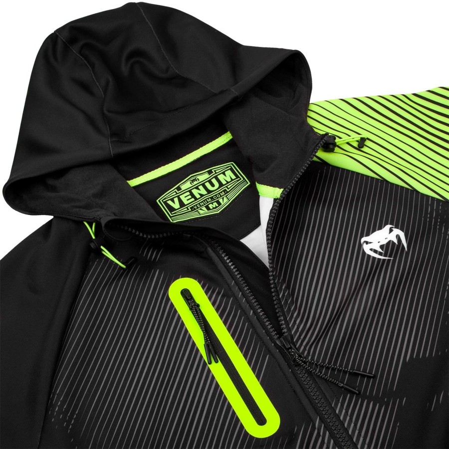 bluza z kapturem venum training camp 2.0 – czarnaneożółta