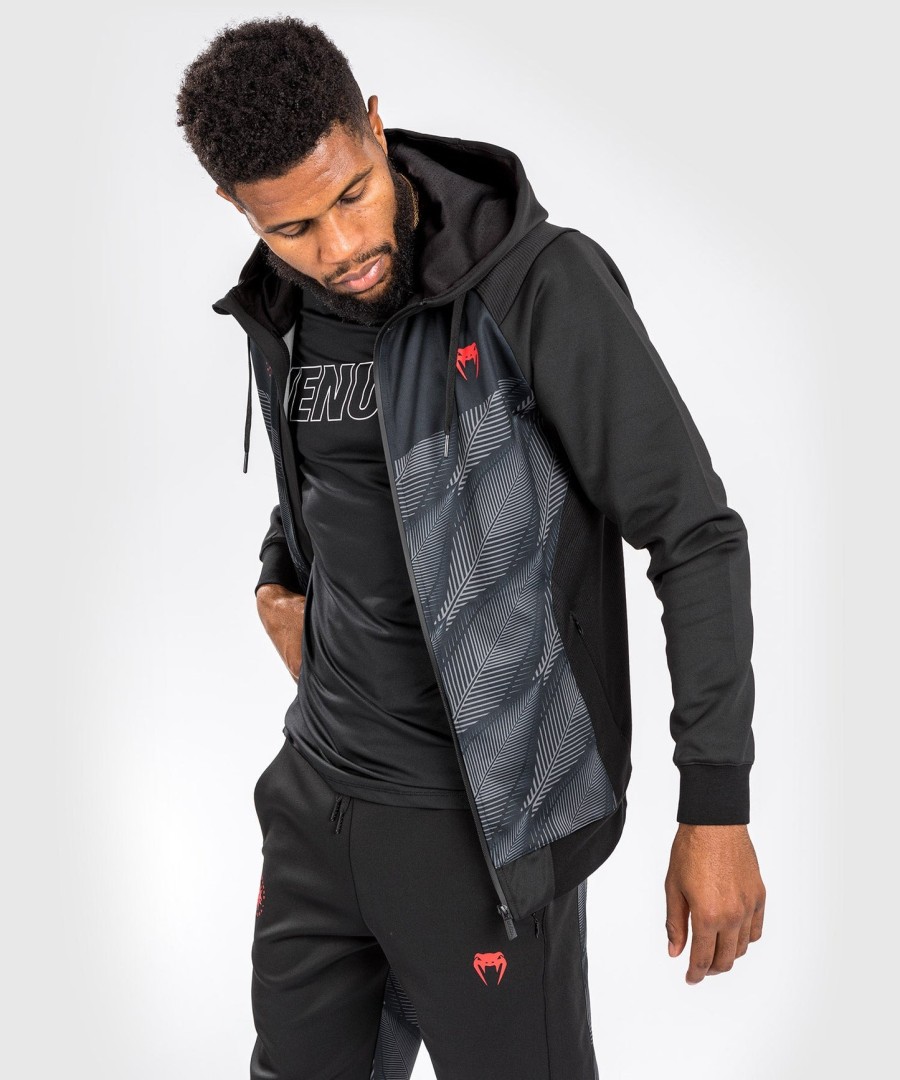 bluza z kapturem venum phantom – czarno-czerwona