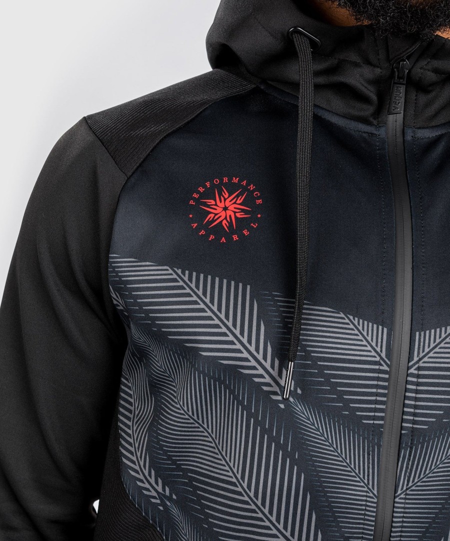 bluza z kapturem venum phantom – czarno-czerwona