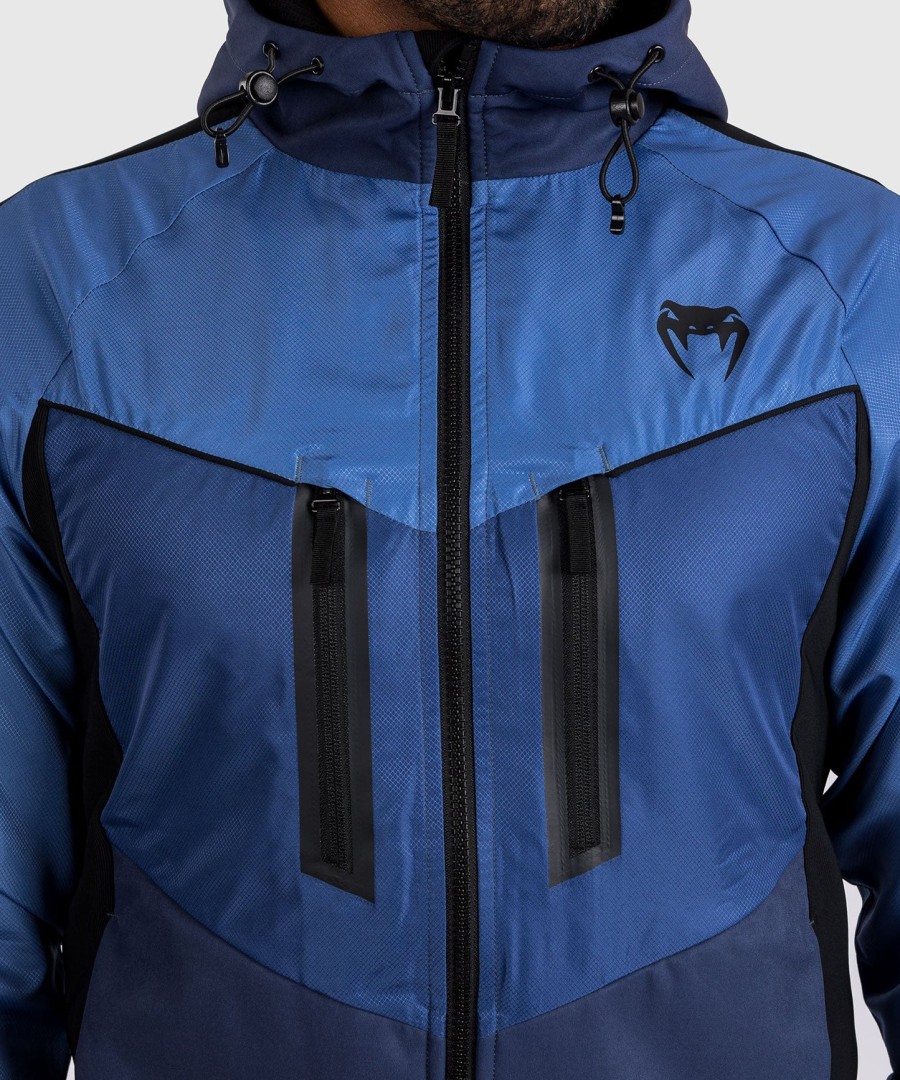 kurtka dresowa venum laser 3.0 – czarno-niebieska