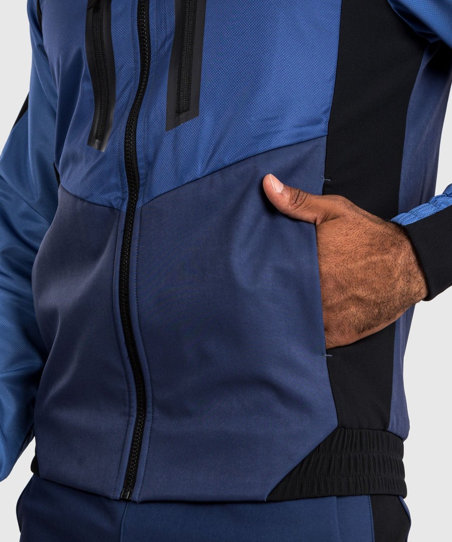 kurtka dresowa venum laser 3.0 – czarno-niebieska
