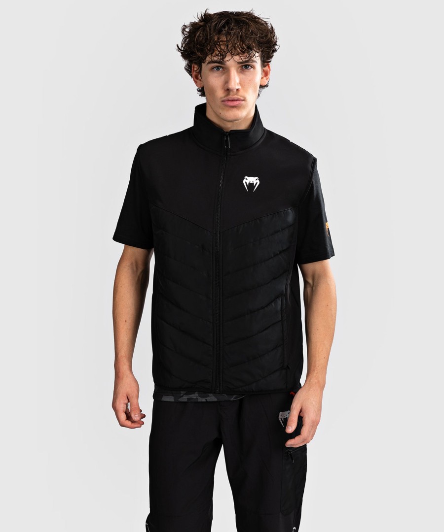 kurtka softshell venum paddock z krótkim rękawem – czarna