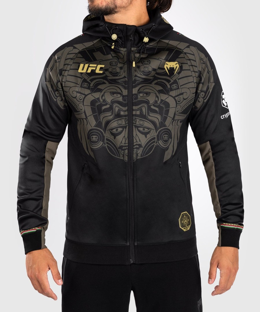 bluza z kapturem noche ufc by venum authentic fight night men walkout – czarna
