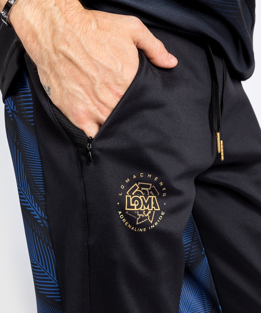 jogger venum phantom loma - czarno-niebieski