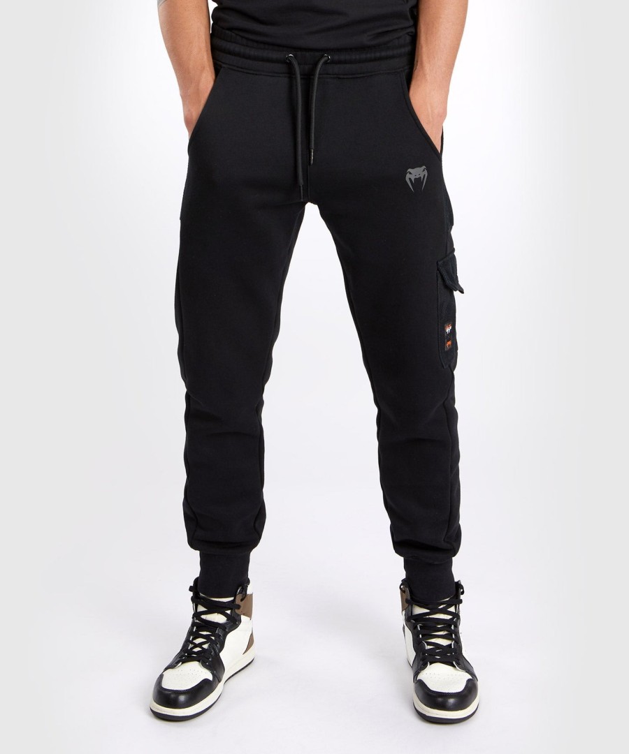 jogger venum s47 - czarnypomarańczowy