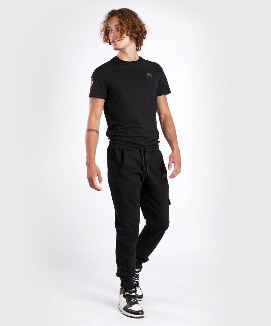 jogger venum s47 - czarnypomarańczowy