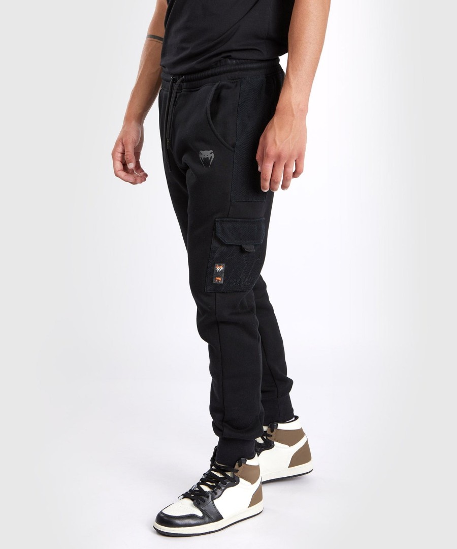jogger venum s47 - czarnypomarańczowy