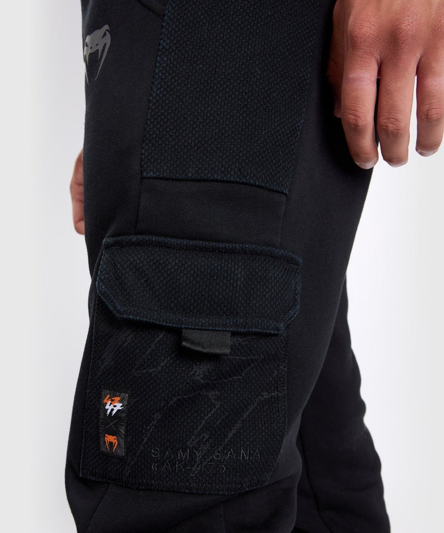 jogger venum s47 - czarnypomarańczowy