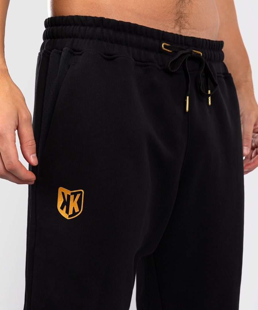 spodnie dresowe fk x venum hexagone mma - czarno-złote
