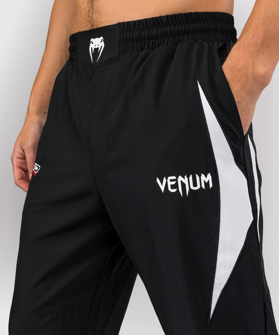 spodnie dresowe venum x bud racing men – czarno-biało-limonkowo-zielone
