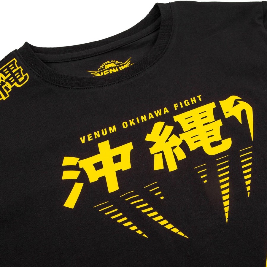 koszulka dziecięca venum okinawa 2.0 – czarno-żółta – ekskluzywna