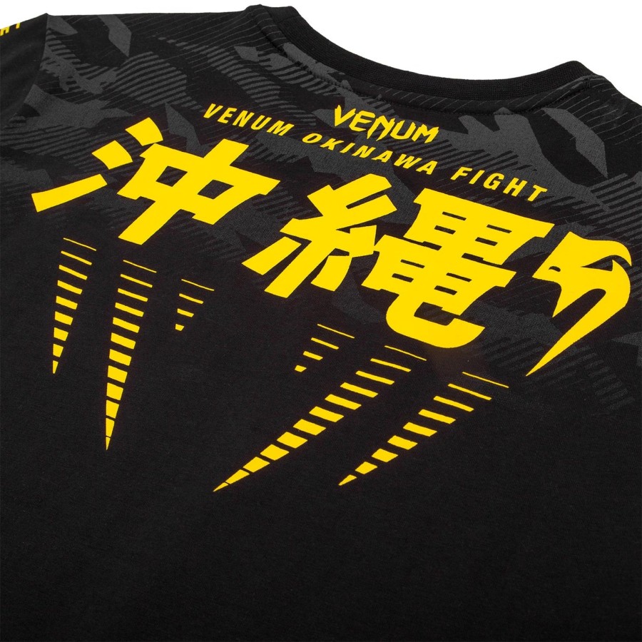koszulka dziecięca venum okinawa 2.0 – czarno-żółta – ekskluzywna