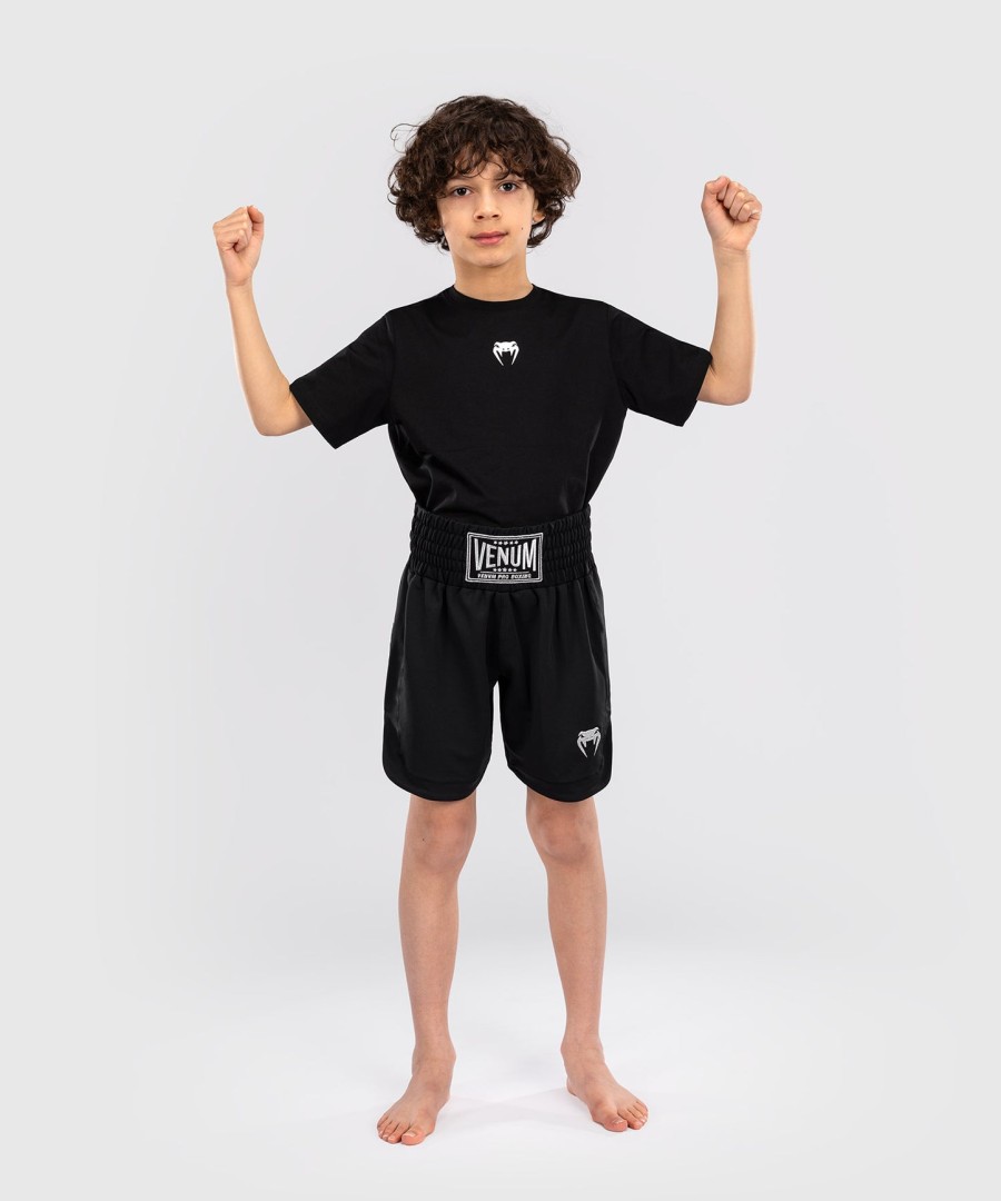 spodenki bokserskie venum classic kids – czarne