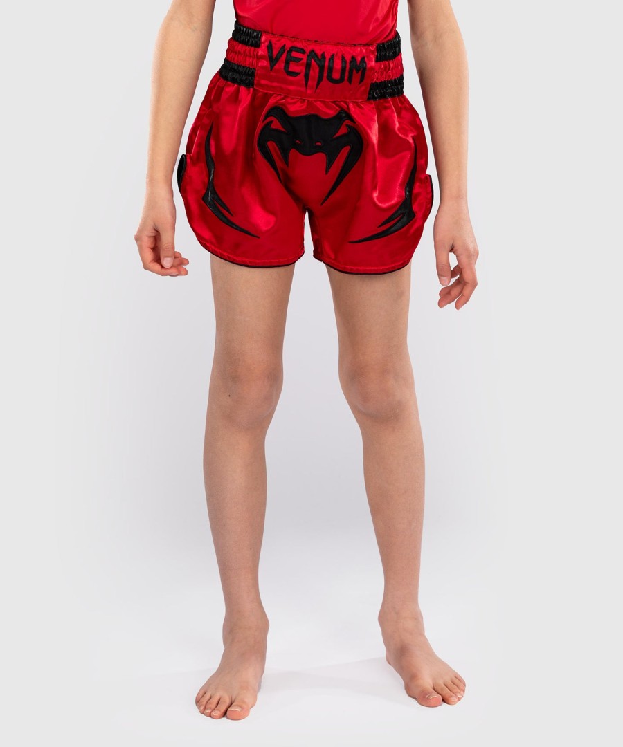 spodenki dziecięce venum inferno thai – wiśniowo-czerwone