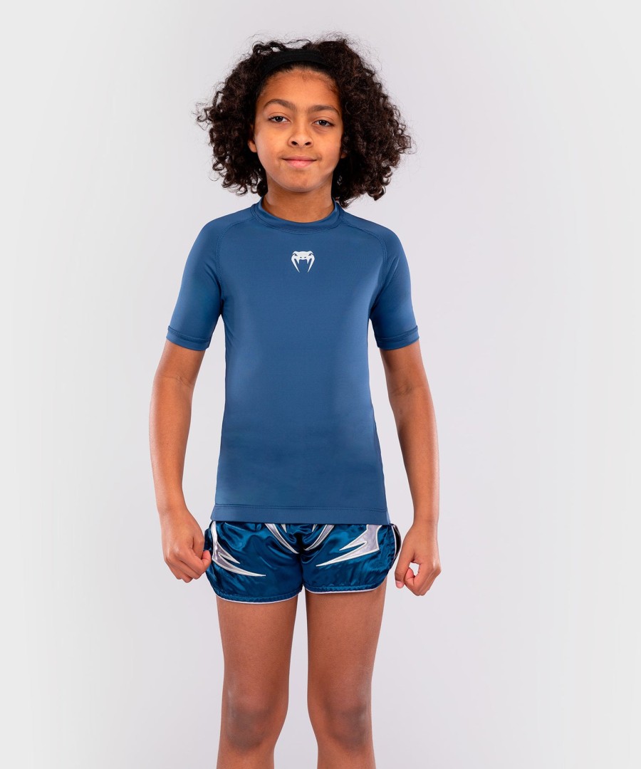rashguardy venum contender kids z krótkim rękawem – royal blue