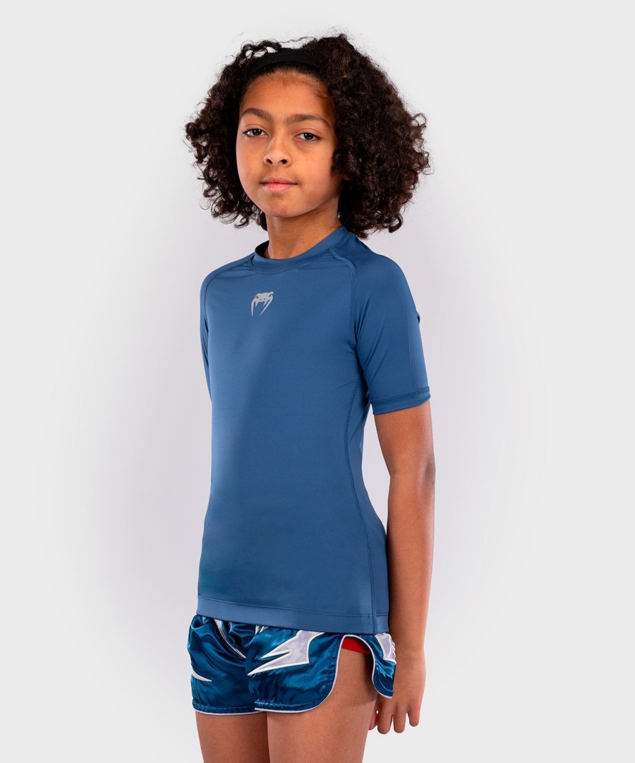 rashguardy venum contender kids z krótkim rękawem – royal blue