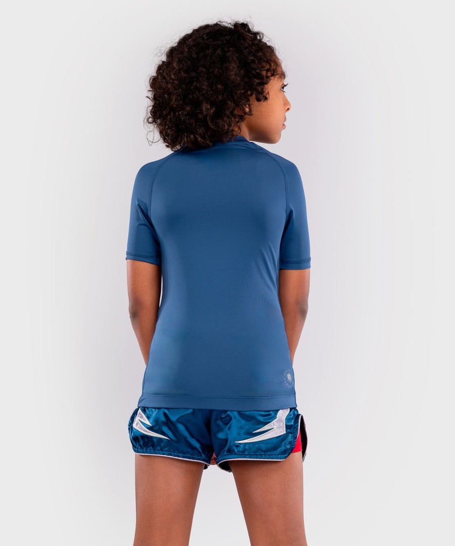 rashguardy venum contender kids z krótkim rękawem – royal blue