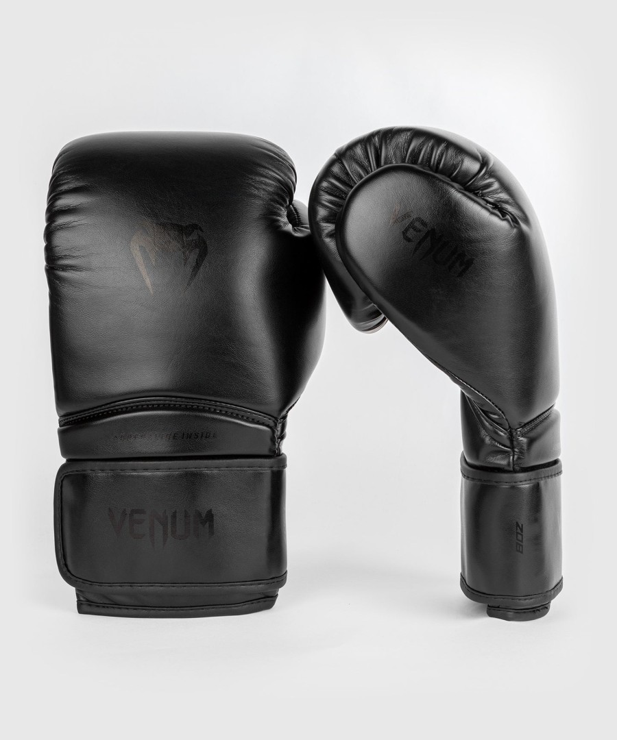rękawice bokserskie venum contender 1.5 dla dzieci – czarneczarne