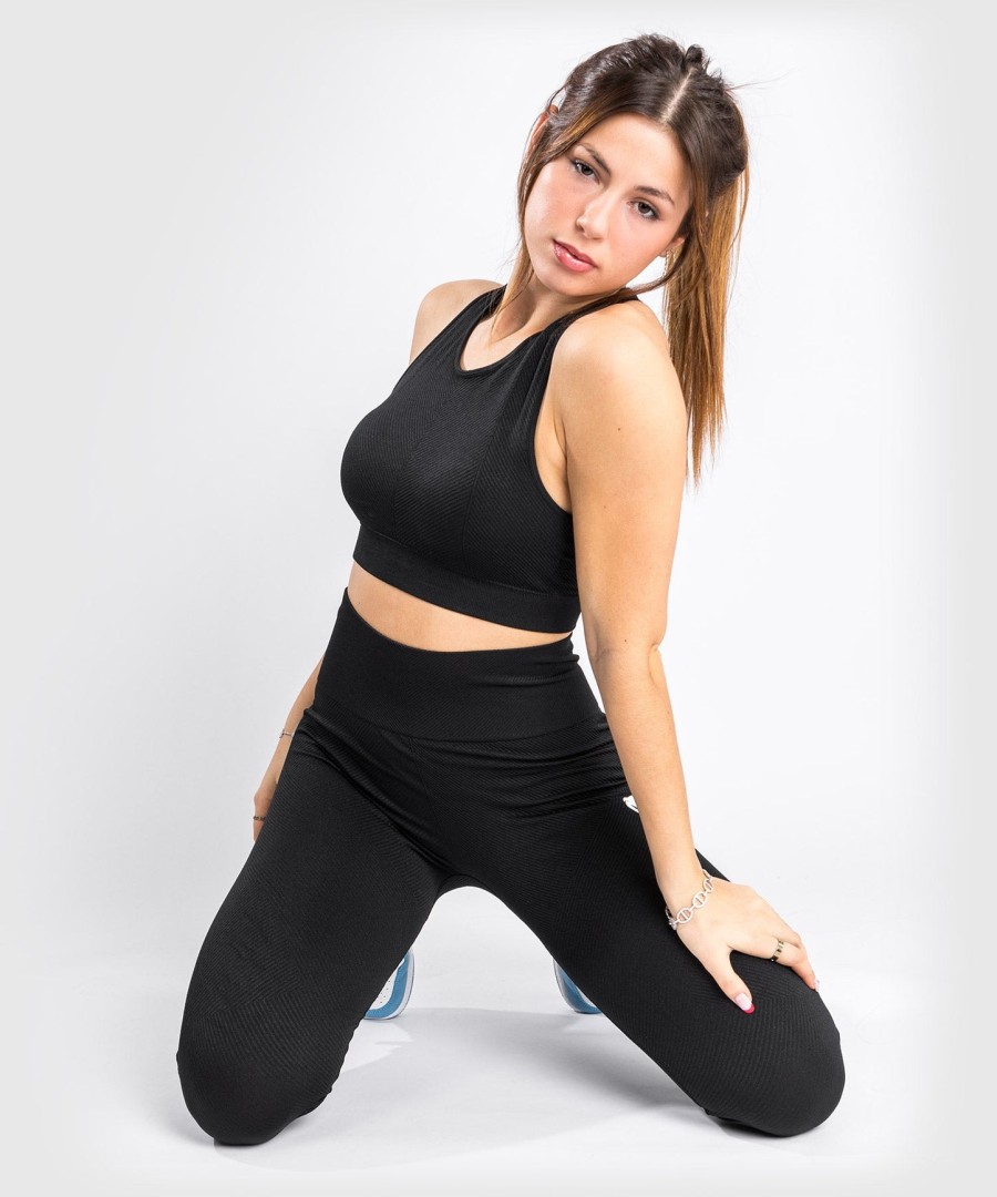 leginsy venum sparring seamless – damskie – czarne