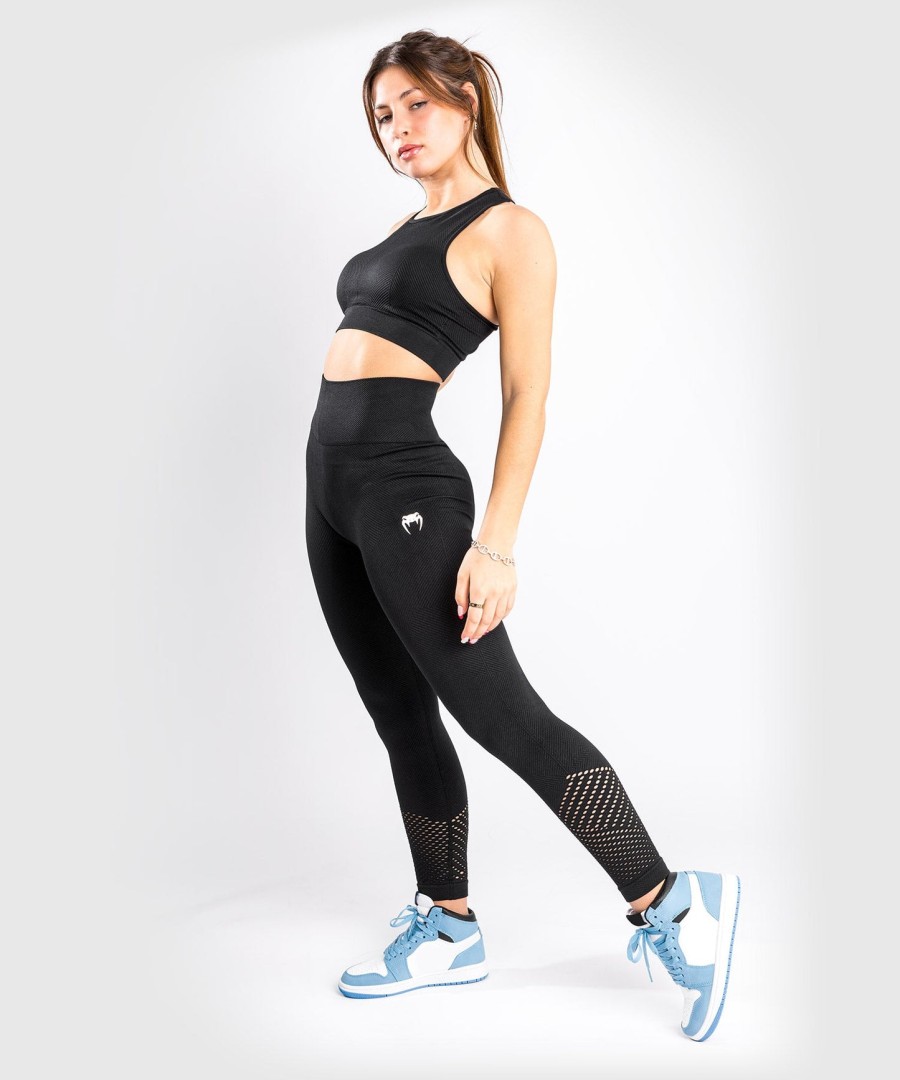 leginsy venum sparring seamless – damskie – czarne