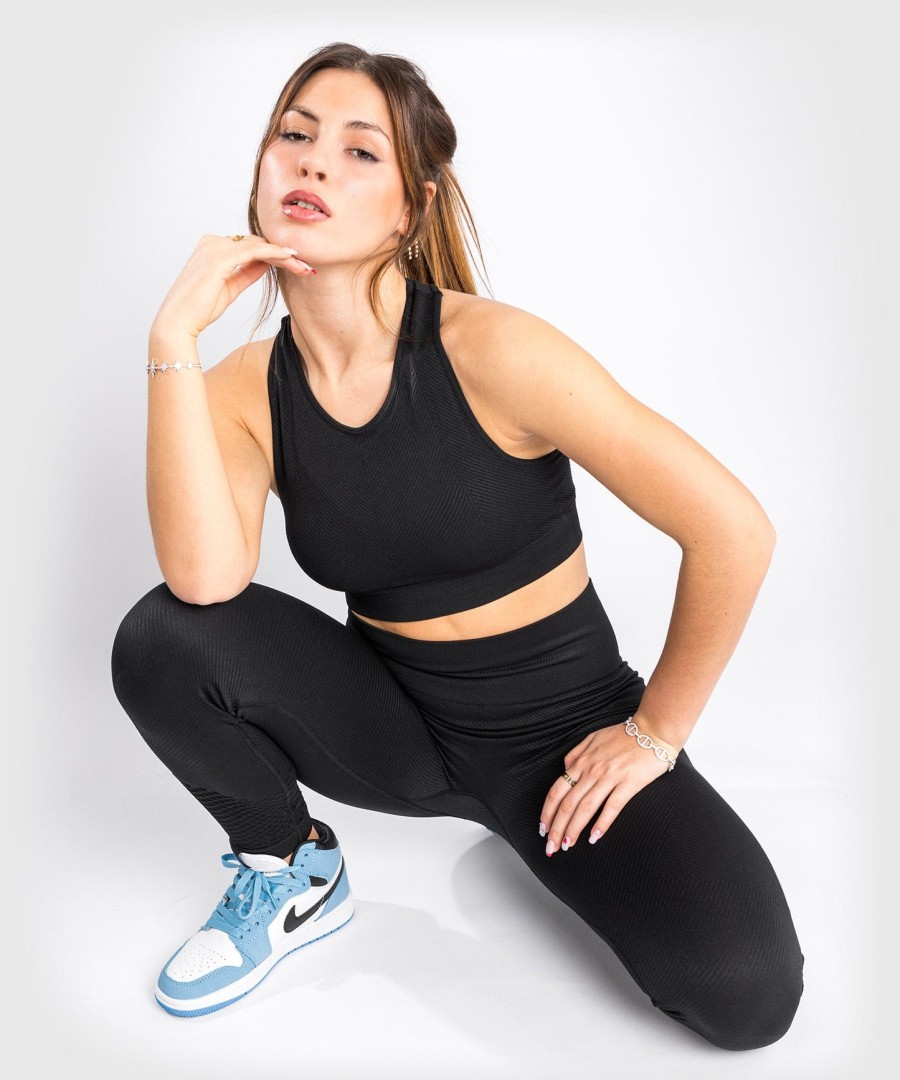 leginsy venum sparring seamless – damskie – czarne