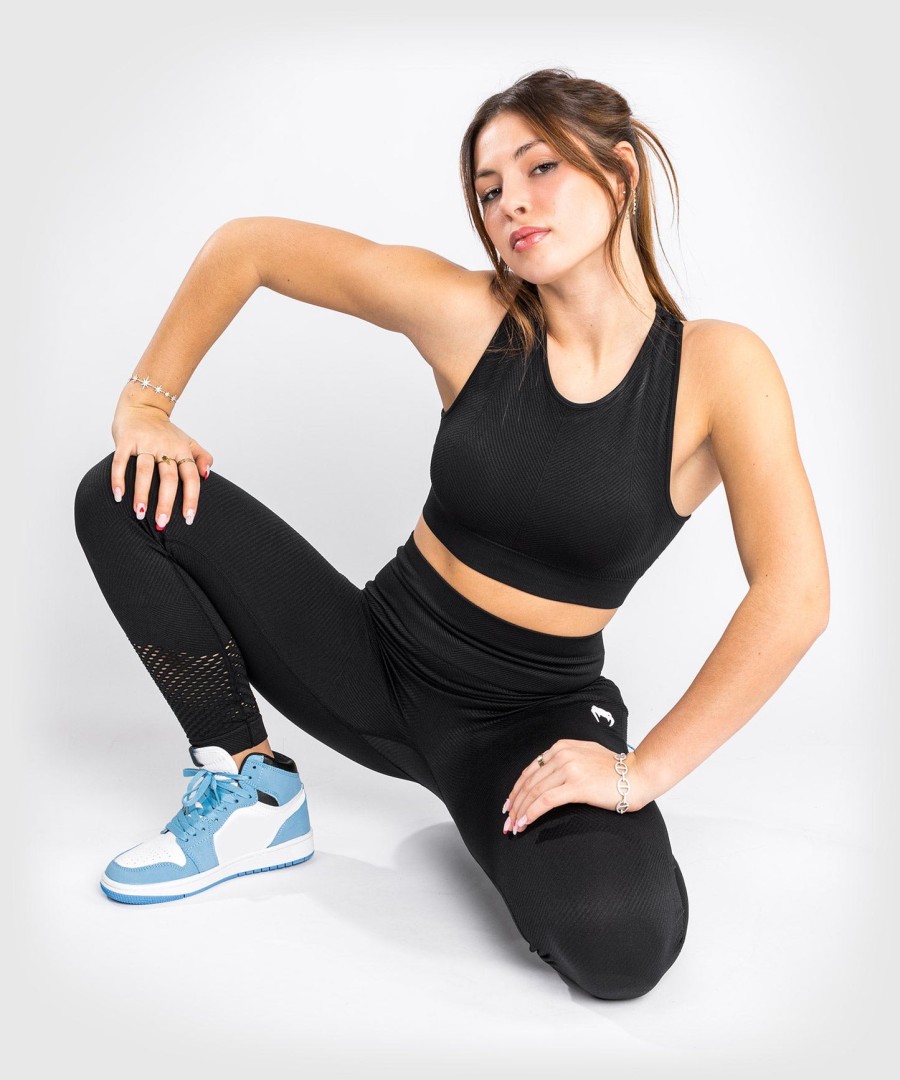 leginsy venum sparring seamless – damskie – czarne