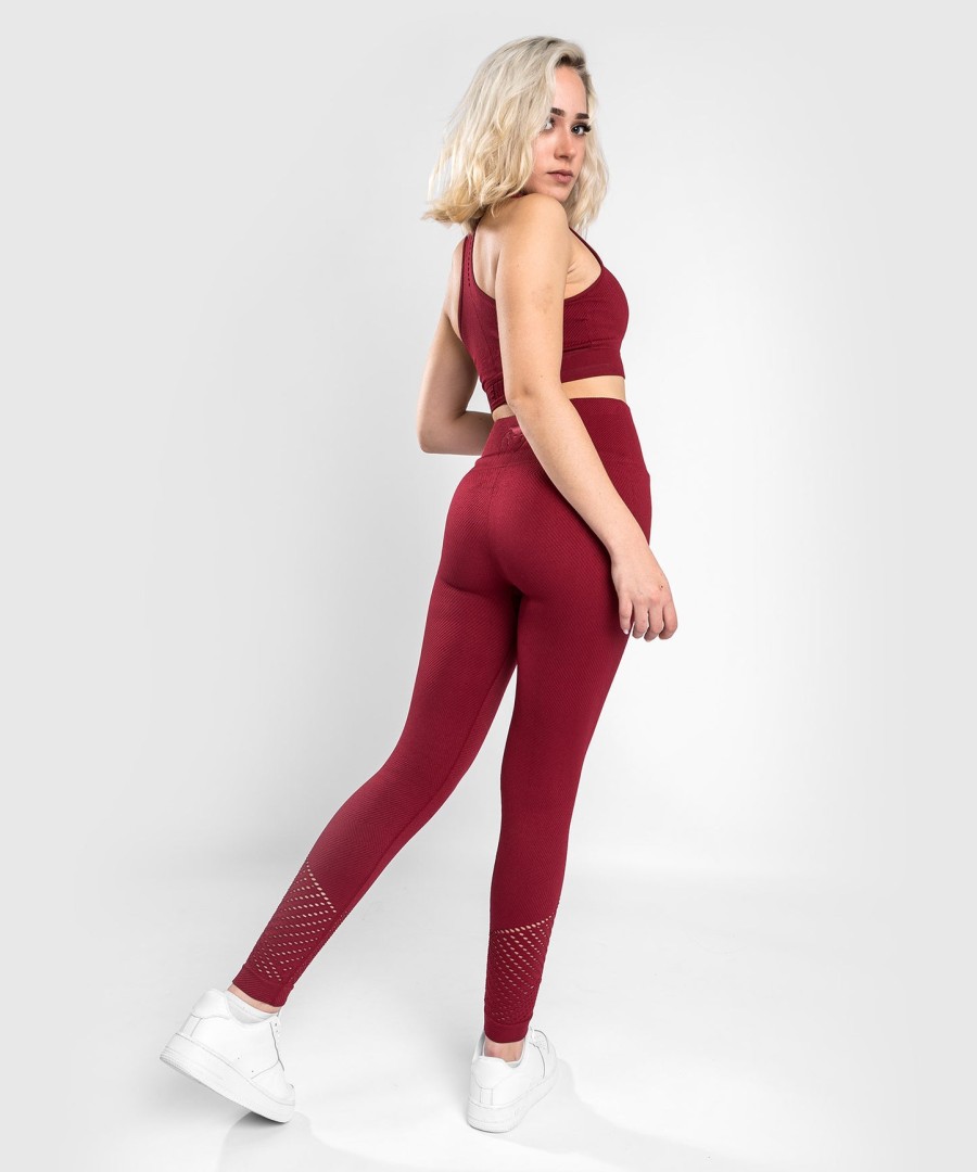 leginsy venum sparring seamless 78 – damskie – bordowe