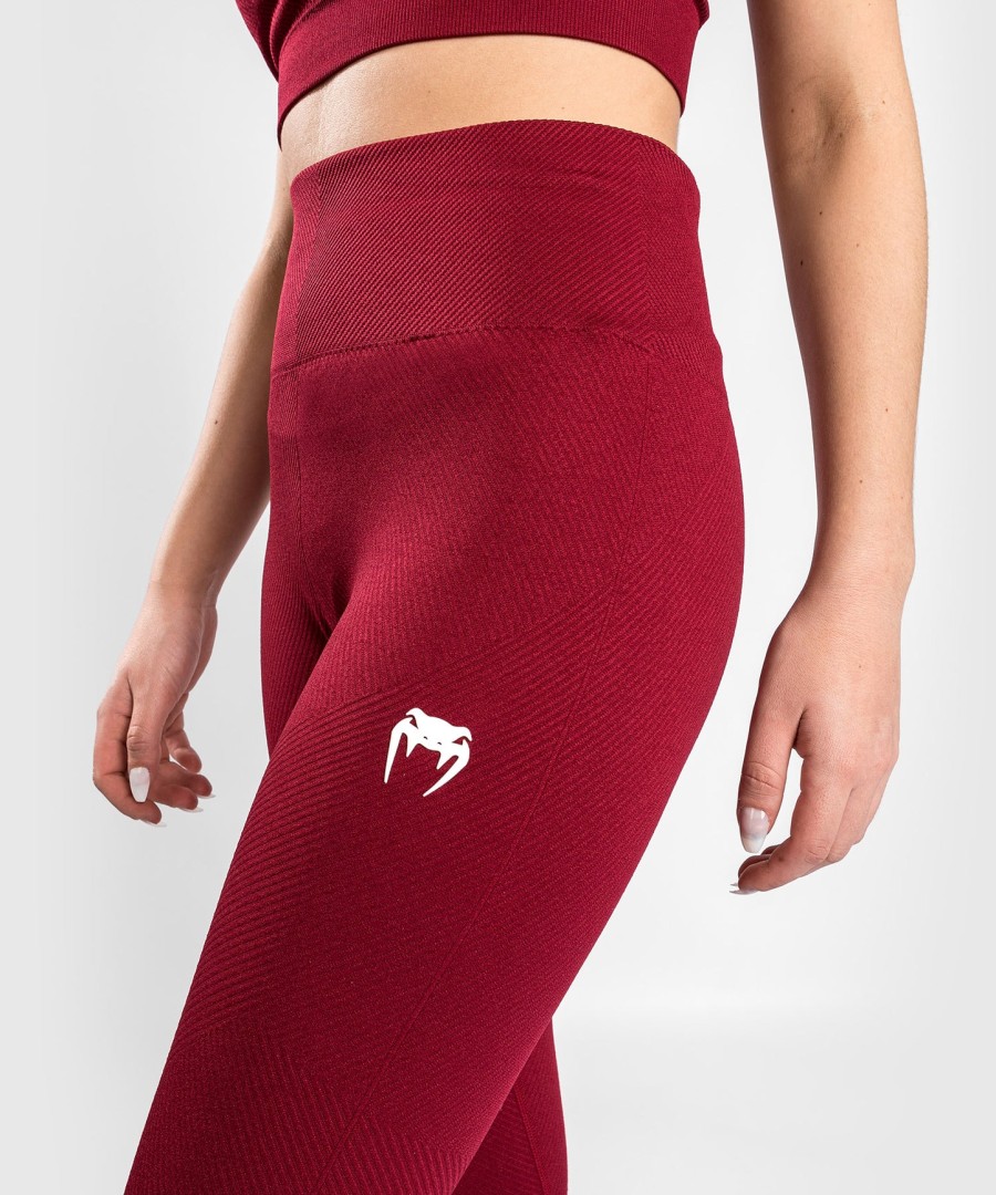 leginsy venum sparring seamless 78 – damskie – bordowe