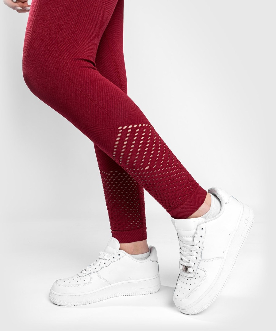 leginsy venum sparring seamless 78 – damskie – bordowe