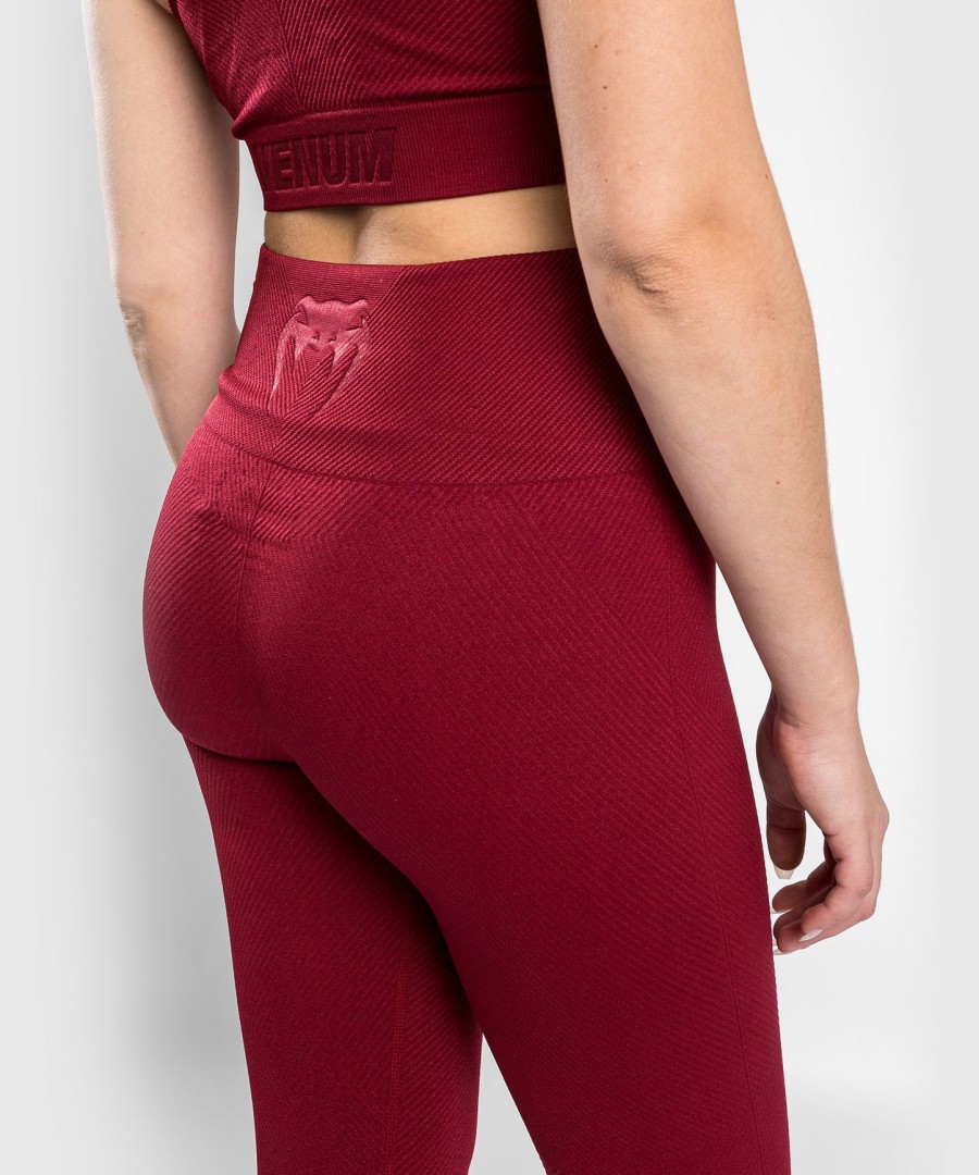 leginsy venum sparring seamless 78 – damskie – bordowe