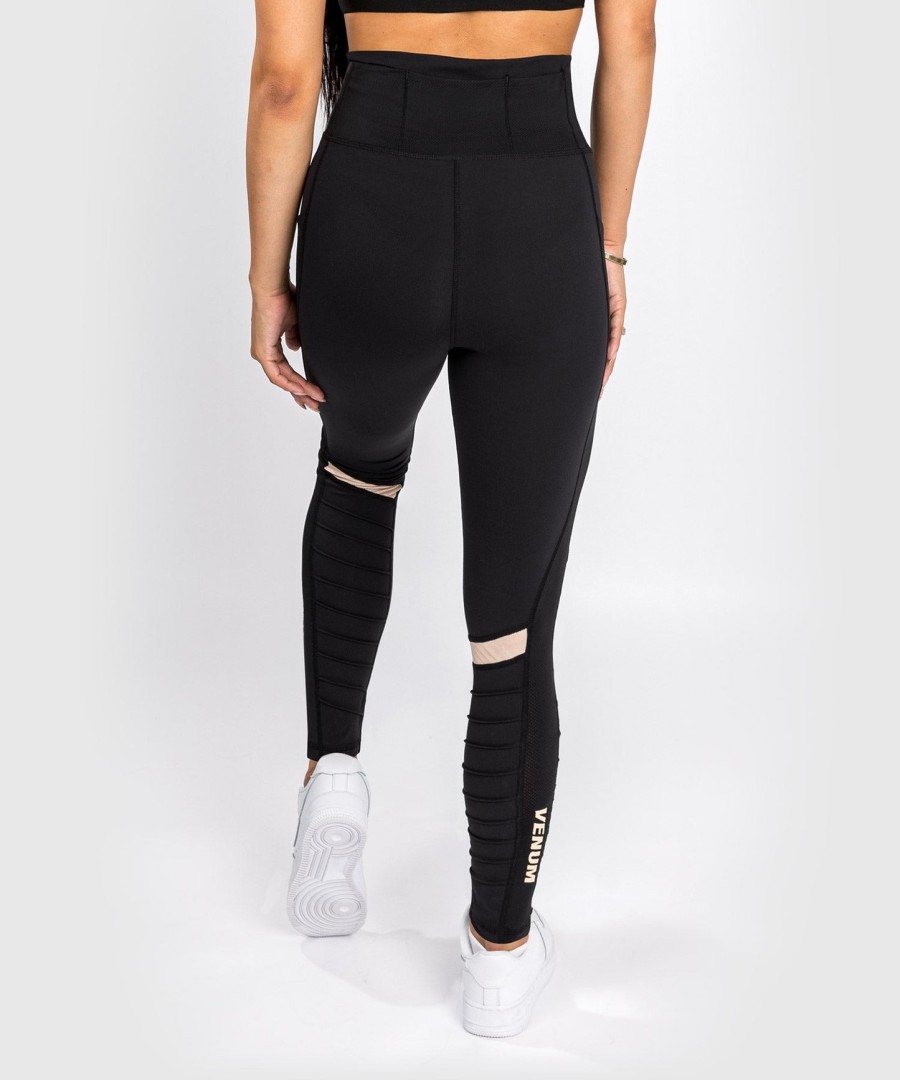 leginsy venum moto – damskie – czarnepiaskowe