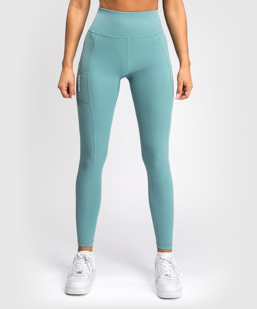 leginsy damskie venum essential performance w kolorze aqua green