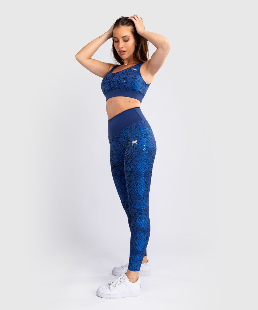 legginsy damskie venum amazonia o pełnej długości – ultramaryna