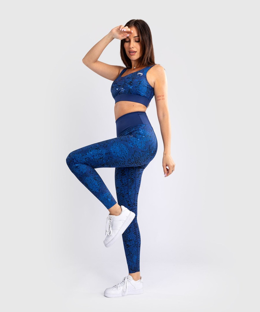 legginsy damskie venum amazonia o pełnej długości – ultramaryna