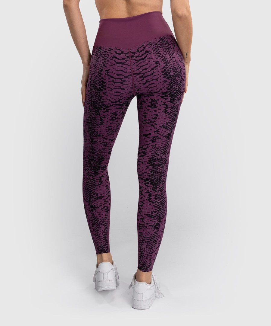 legginsy damskie venum amazonia o pełnej długości – fioletowe