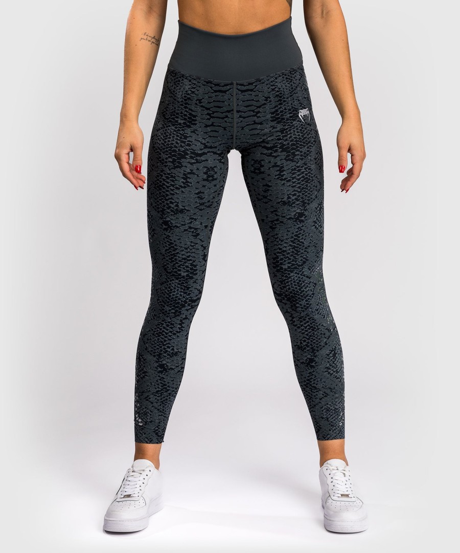 legginsy damskie venum amazonia o pełnej długości – ciemnoszare