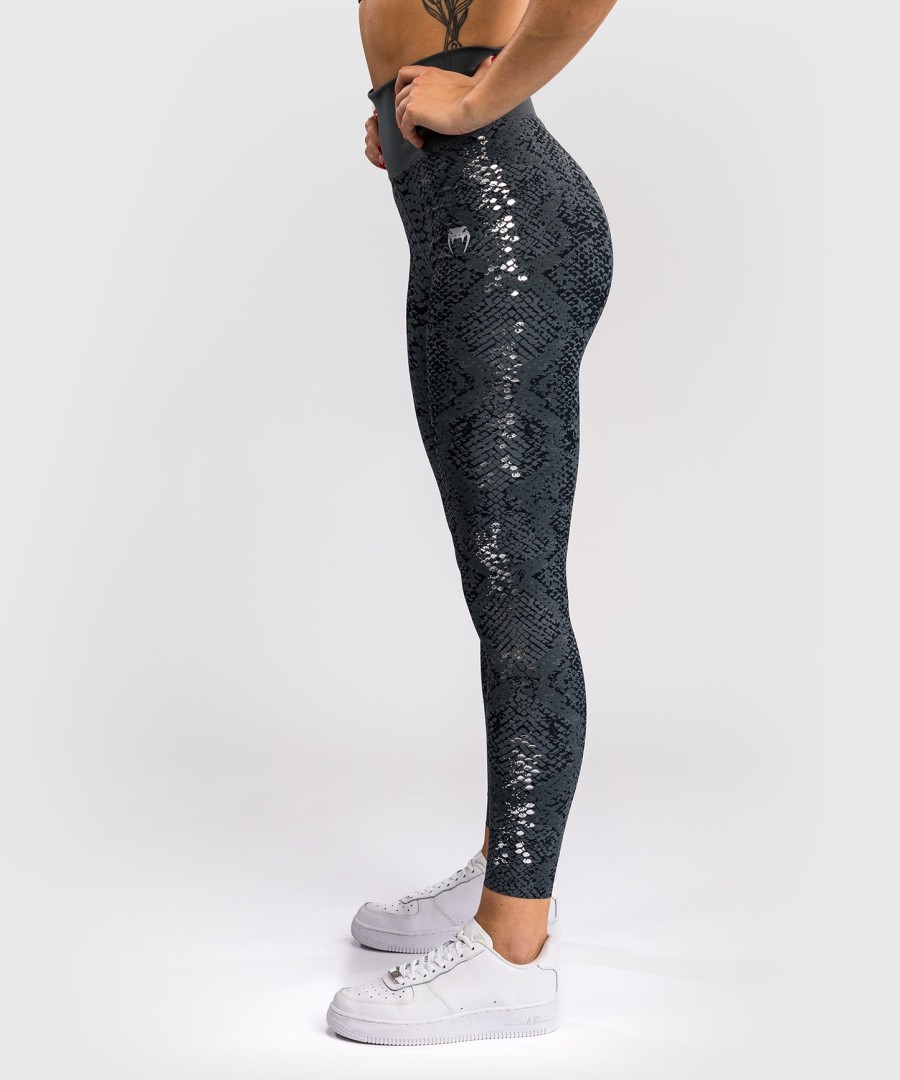 legginsy damskie venum amazonia o pełnej długości – ciemnoszare
