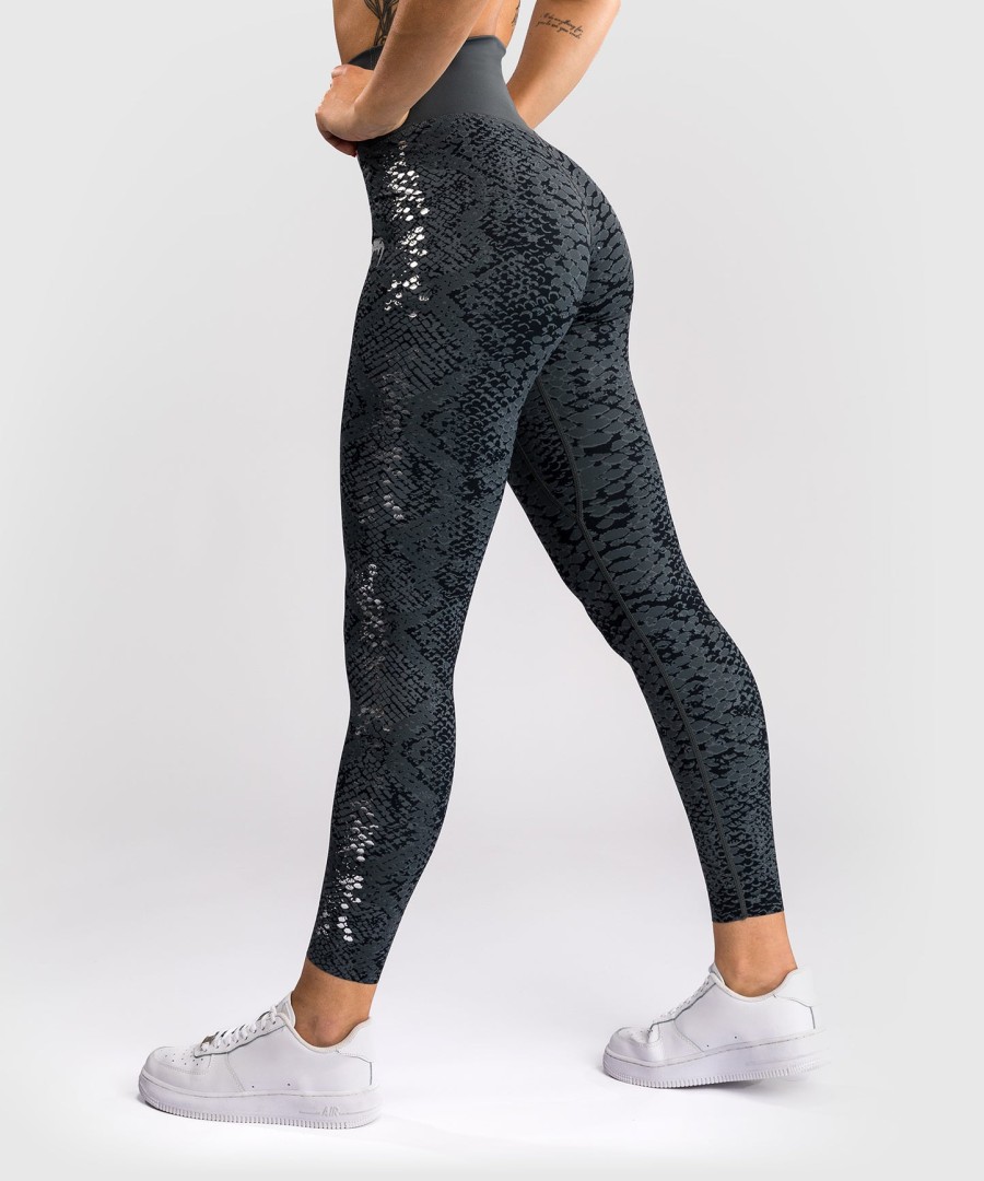 legginsy damskie venum amazonia o pełnej długości – ciemnoszare