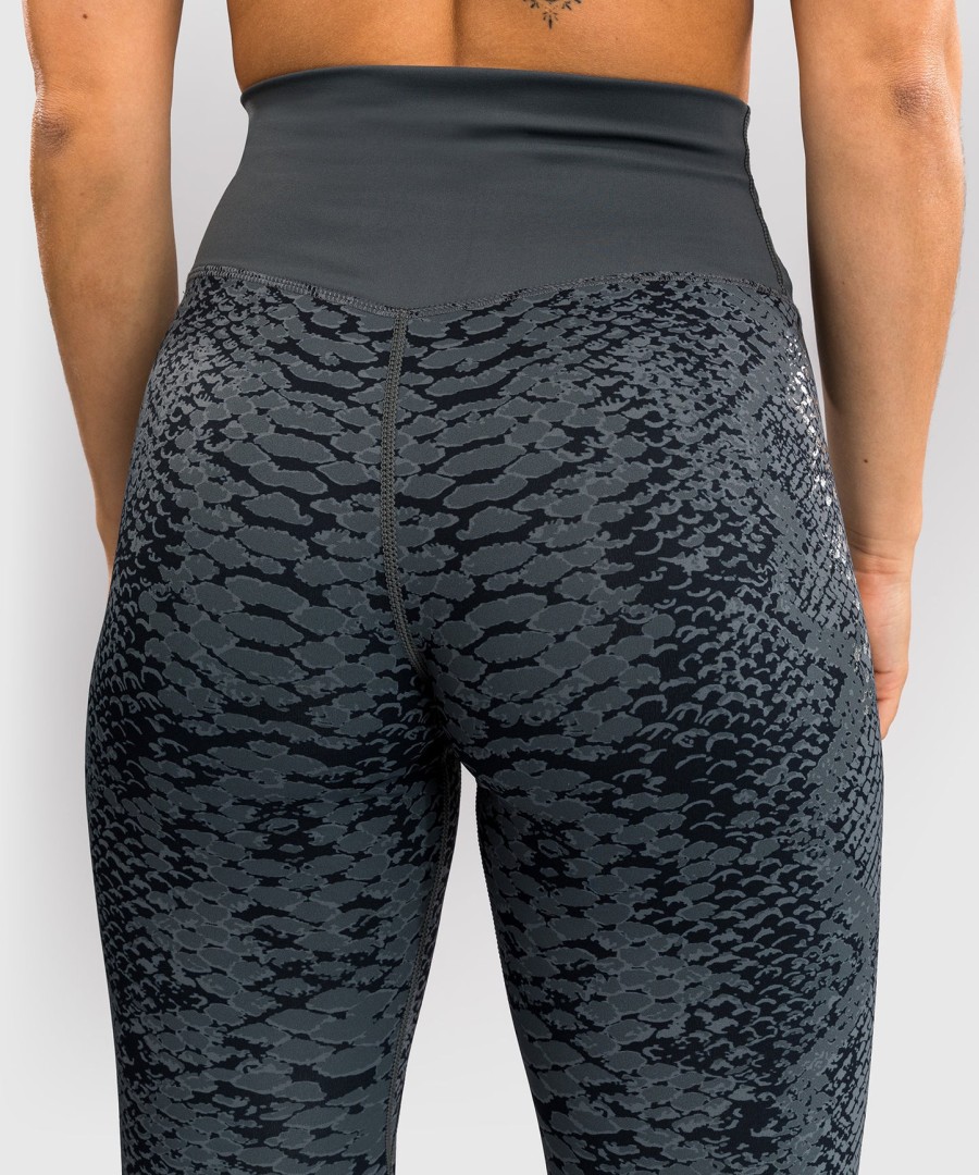 legginsy damskie venum amazonia o pełnej długości – ciemnoszare